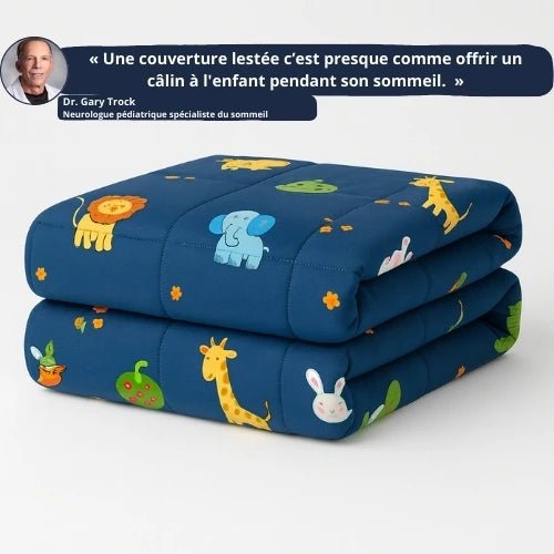 Couette lestée de 3 kg pliée