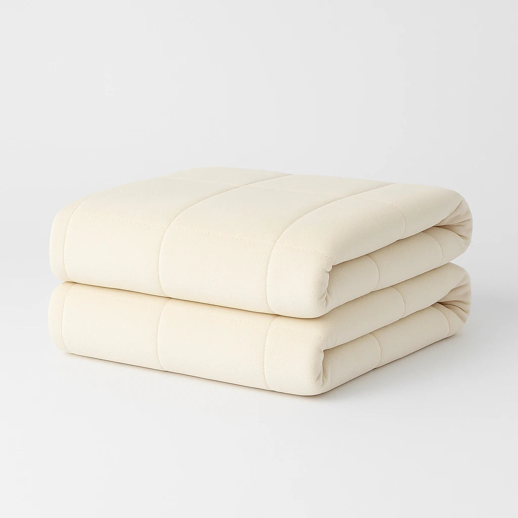 Couverture lestée de 5 kg creme