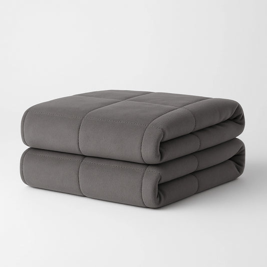 Couverture lestée de 5 kg grise