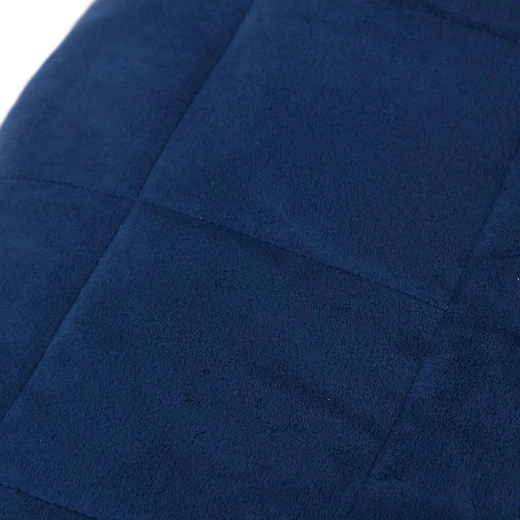 Zoom sur couverture lestée bleu de 7 kg