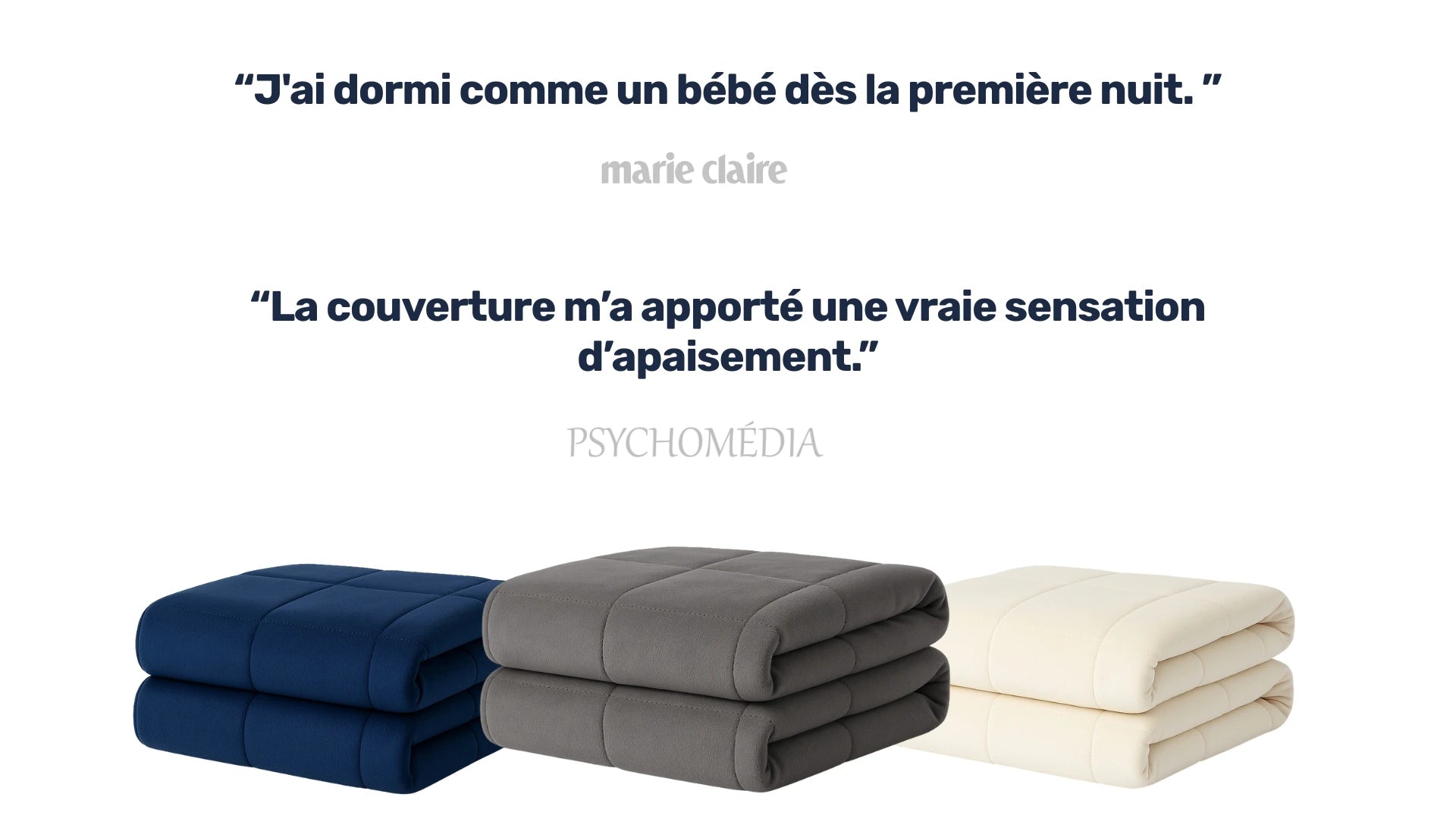 Témoignage média sur la couverture lestée