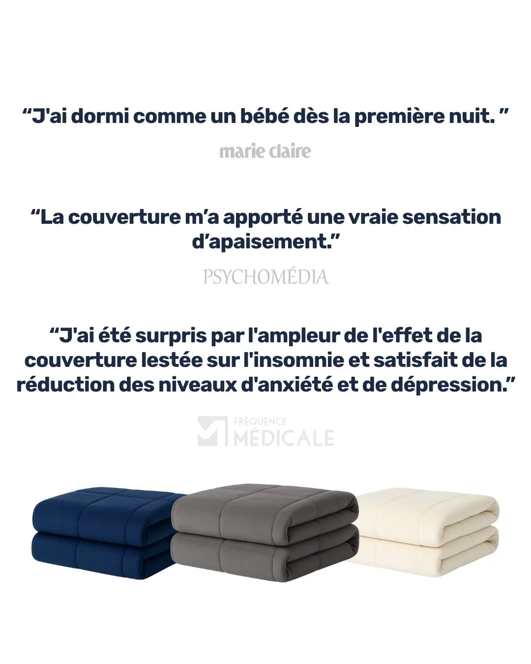 Témoignages scientifiques de journaux sur les couvertures lestées