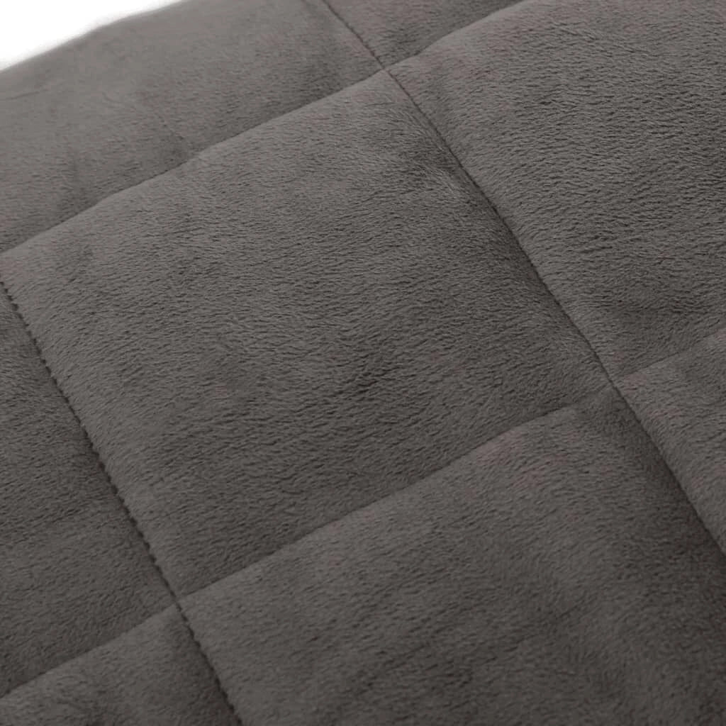 Zoom sur couverture lestée grise de 11 kg pour 2 personnes